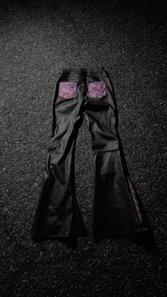 SLATTWRLD W LEATHER PANT #1