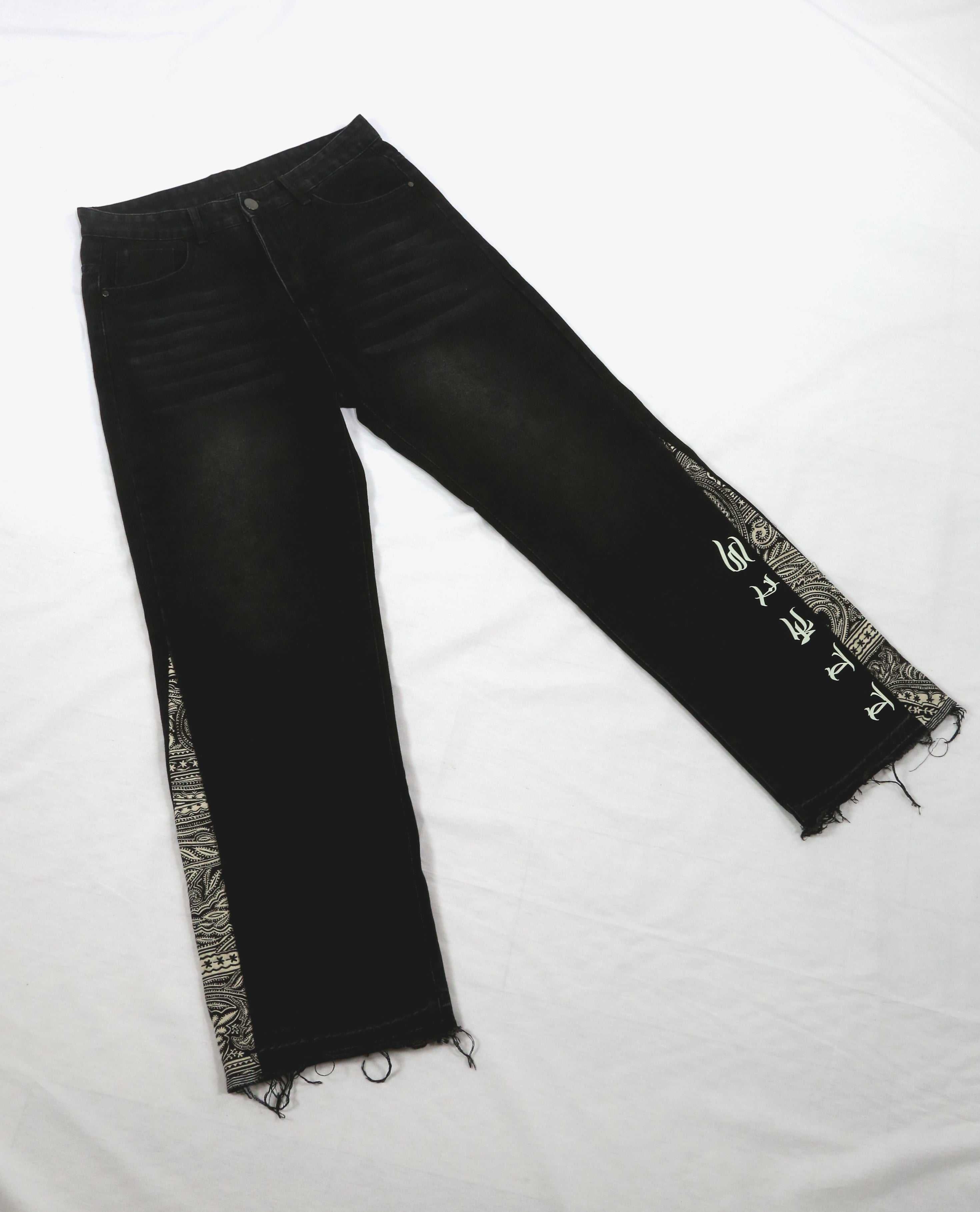 Black Bandana Denim