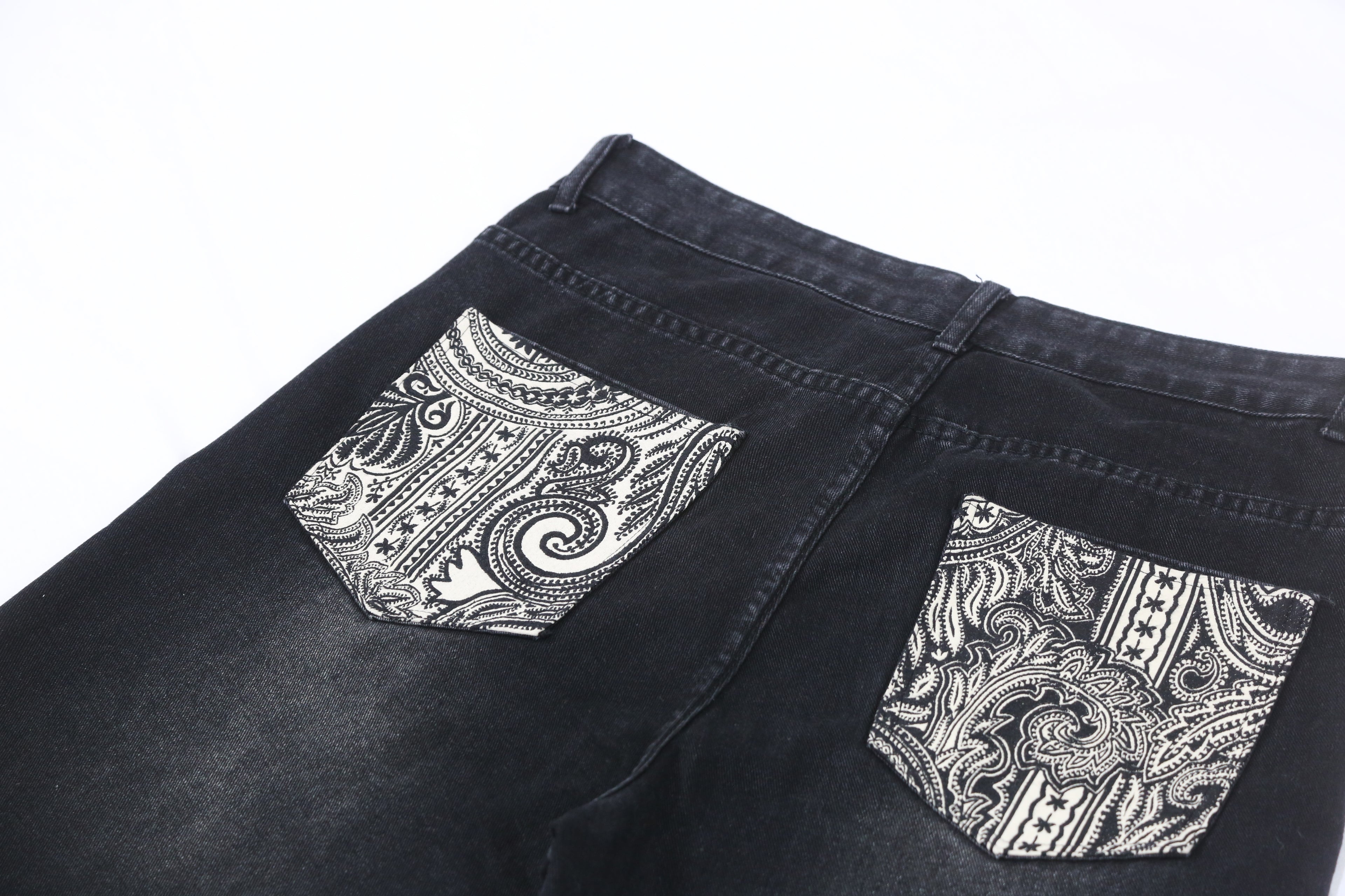 Black Bandana Denim