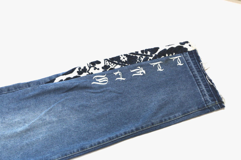 Blue Bandana Denim
