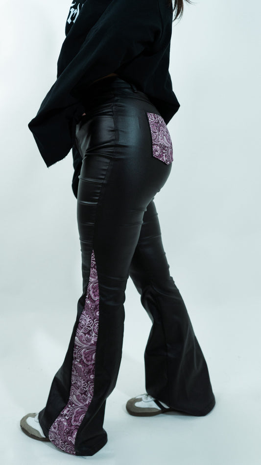 SLATTWRLD W LEATHER PANT #1