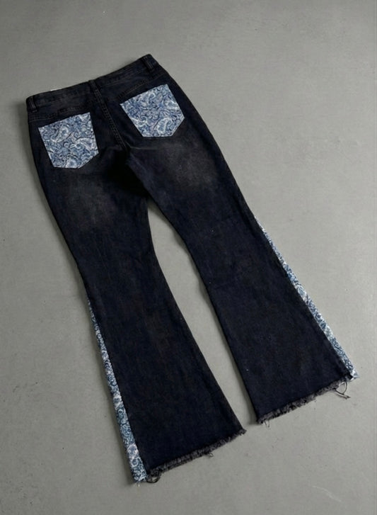 BLACK FLARE BLUE BANDANA #2