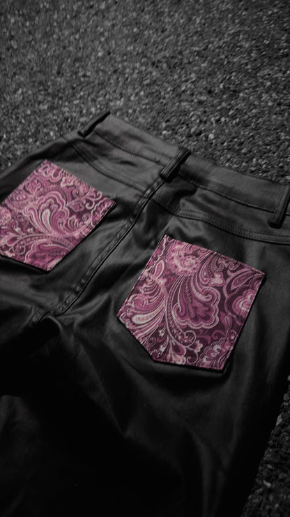 SLATTWRLD W LEATHER PANT #1