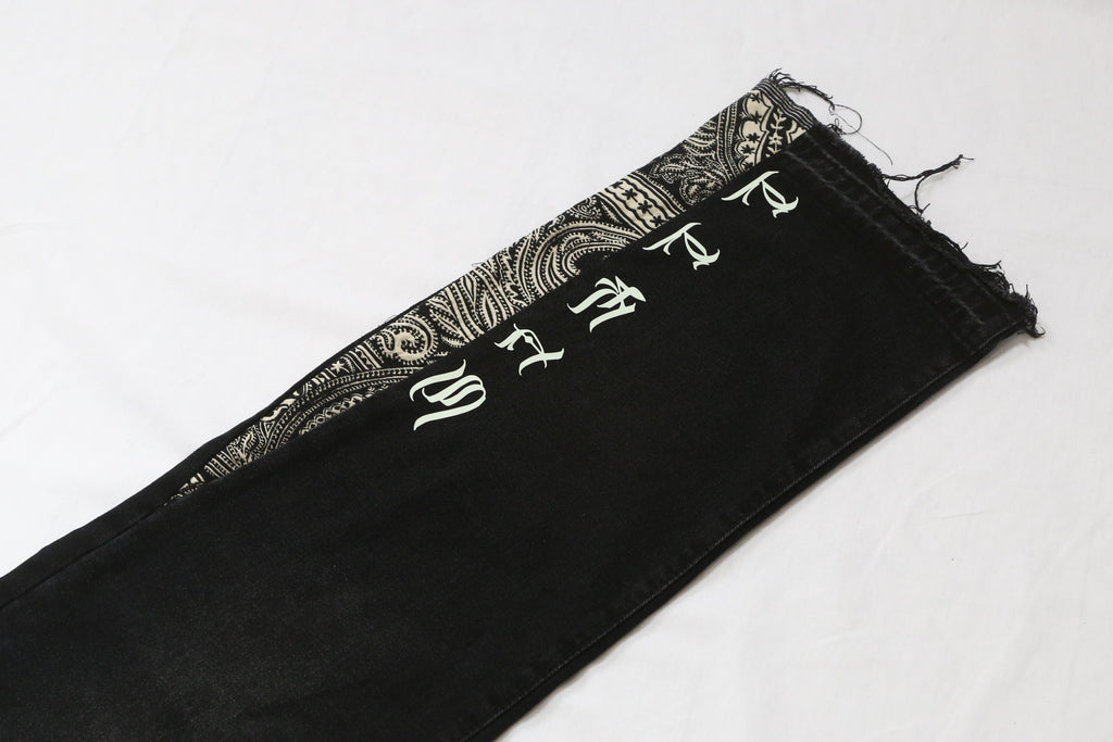 Black Bandana Denim