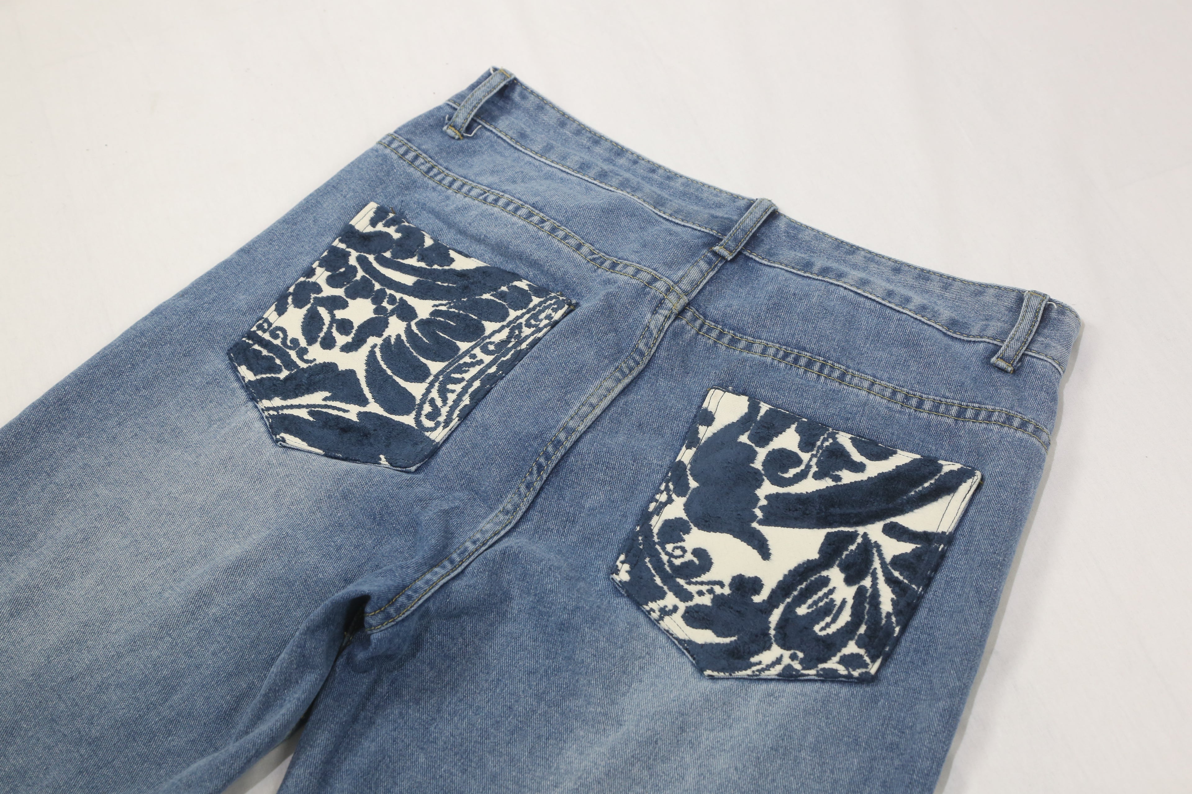 Blue Bandana Denim