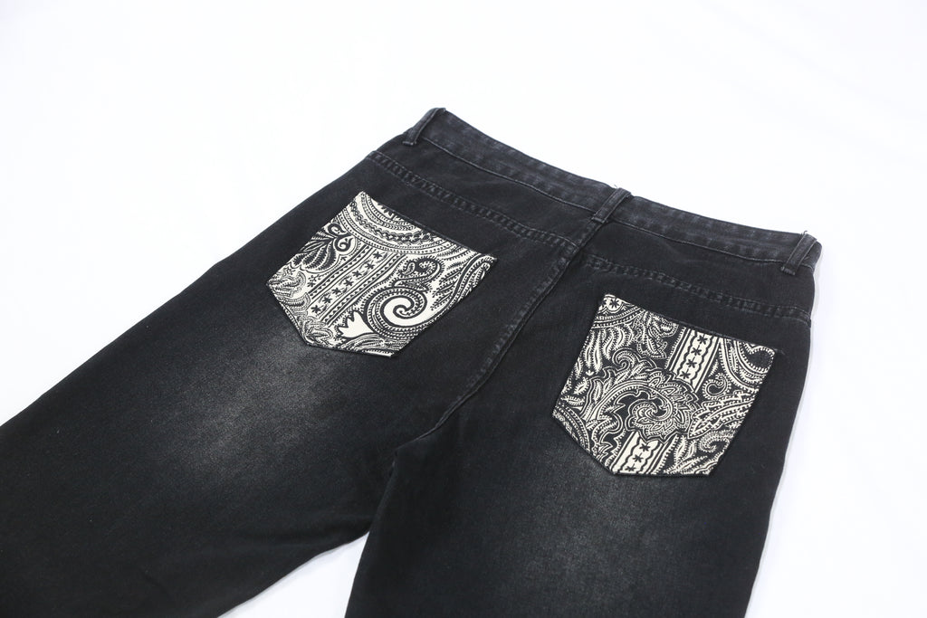Black Bandana Denim
